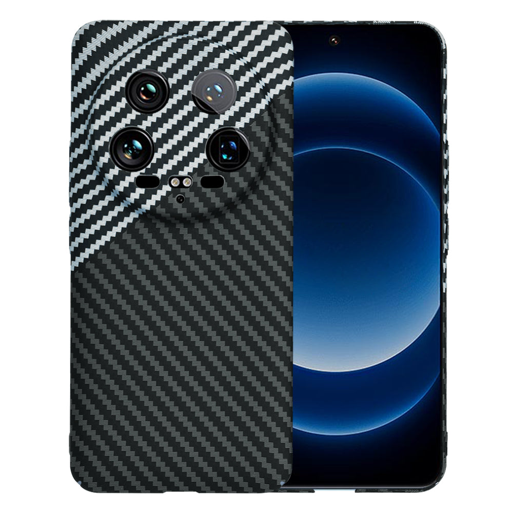 Etui na Xiaomi 14 Ultra, Techsuit, Carbonite FiberShell, Czarny Szary
