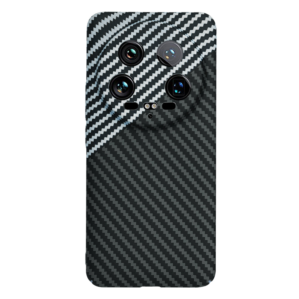 Etui na Xiaomi 14 Ultra, Techsuit, Carbonite FiberShell, Czarny Szary