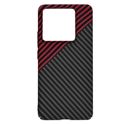 Etui na Xiaomi 14T Pro, Techsuit, Carbonite FiberShell, Czarno-Czerwona