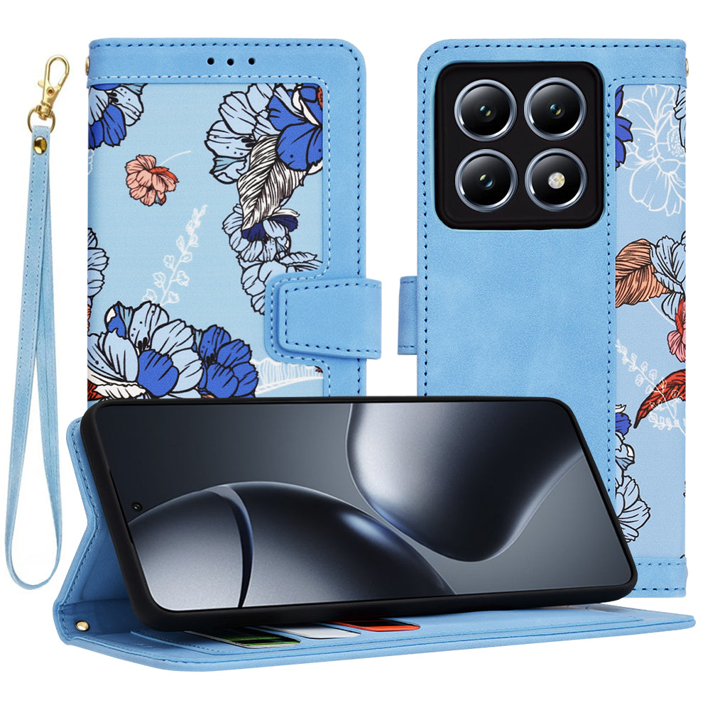 Etui na Xiaomi 14T Pro, Techsuit, FlipCraft, Niebieski