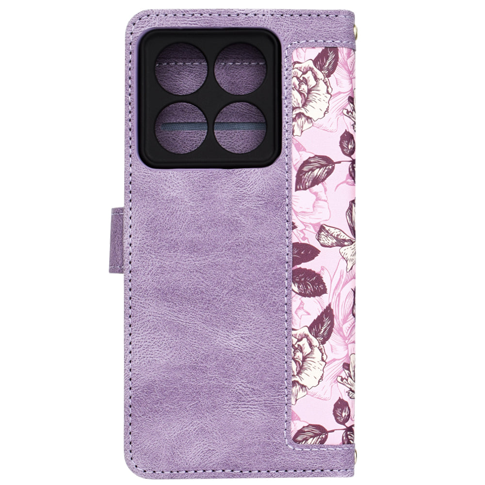 Etui na Xiaomi 14T Pro, Techsuit, FlipCraft, Fioletowy