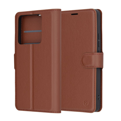 Etui na Xiaomi 14T Pro, Techsuit, Leather Folio, Brązowe