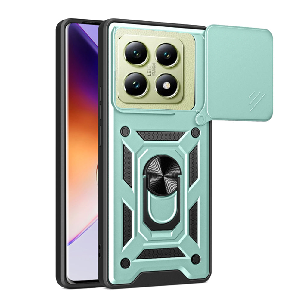 Etui na Xiaomi 14T, Techsuit, CamShield, Zielony