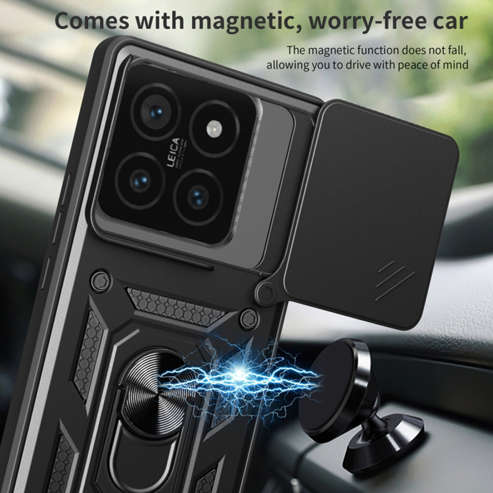 Etui na Xiaomi 14T, Techsuit, CamShield, Zielony