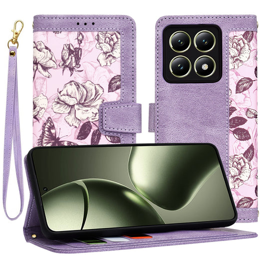 Etui na Xiaomi 14T, Techsuit, FlipCraft, Fioletowy