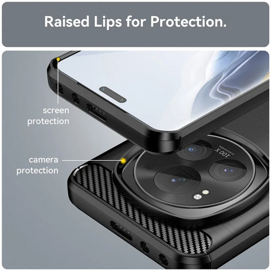 Case for Xiaomi 15 Pro, Techsuit, Carbon, Black