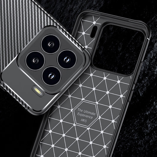 Case for Xiaomi 15 Pro, Techsuit, CarbonFiber, Black