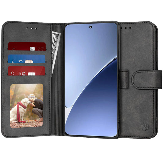 Case for Xiaomi 15 Pro, Techsuit, Diary Book, Black