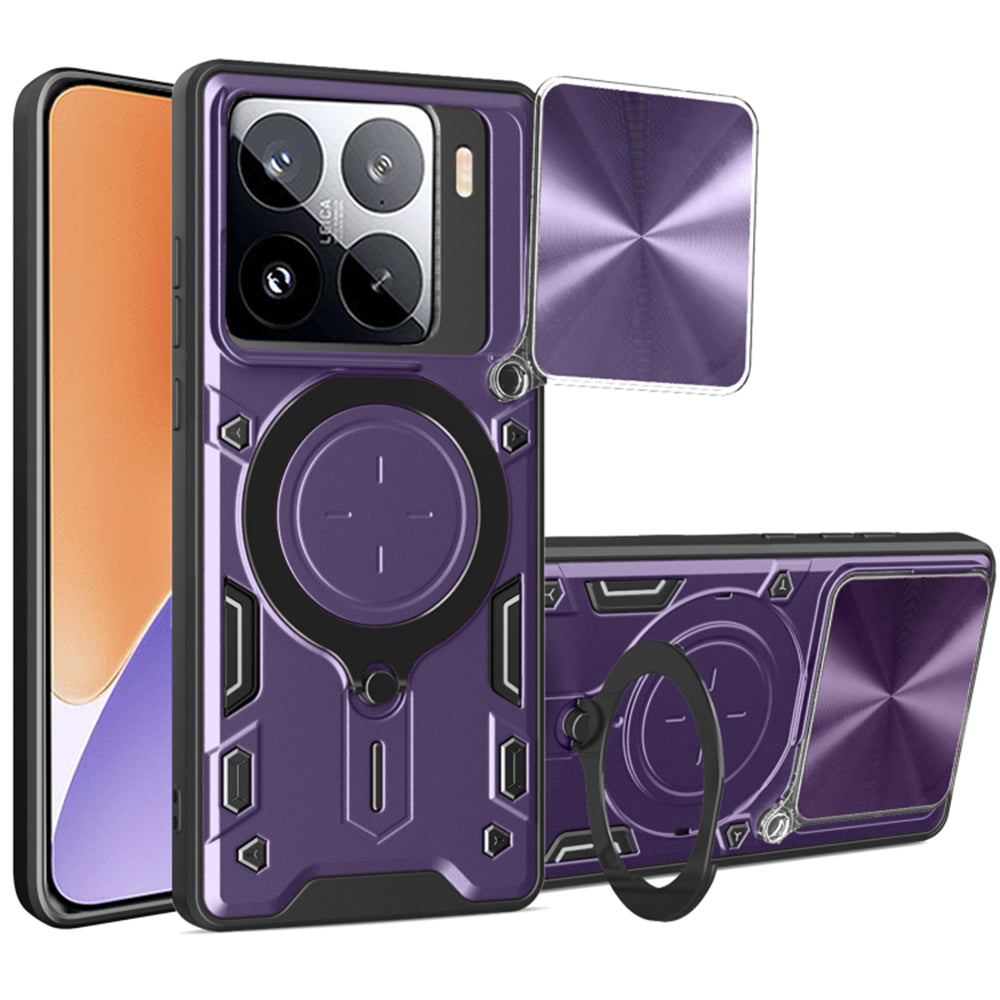 Etui na Xiaomi 15, Techsuit, CamGuard Pro, Fioletowy