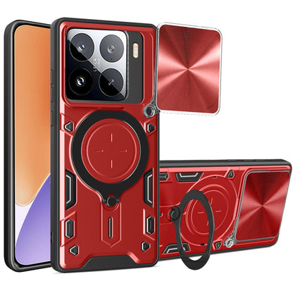 Etui na Xiaomi 15, Techsuit, CamGuard Pro, Czerwony