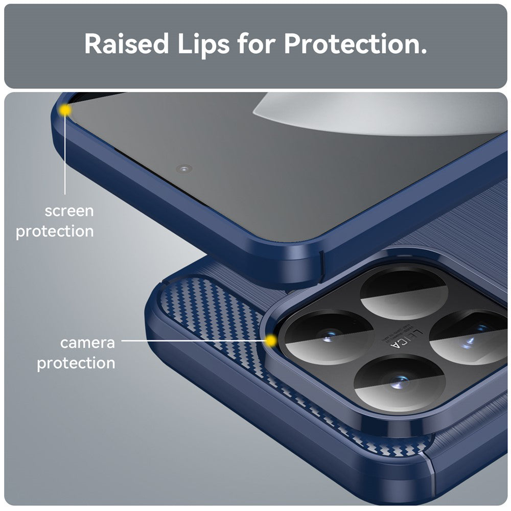 Etui na Xiaomi 15T Pro, Techsuit, Carbon, Niebieskie