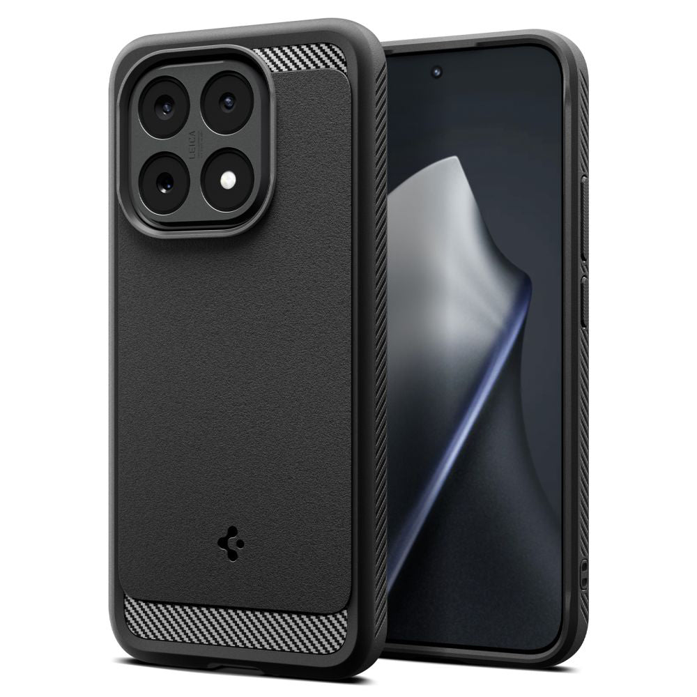 Etui na Xiaomi 15T, Spigen, Rugged Armor, Matowe Czarne ACS10459