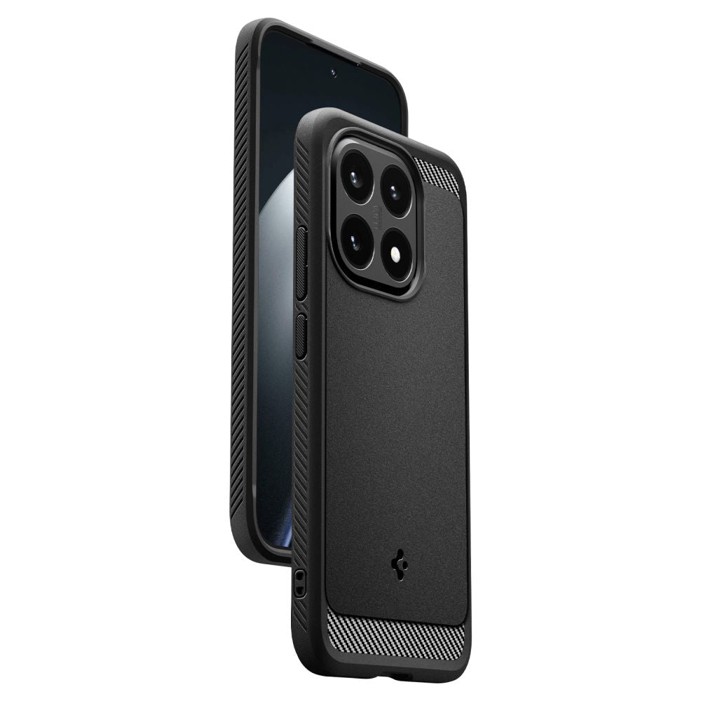 Etui na Xiaomi 15T, Spigen, Rugged Armor, Matowe Czarne ACS10459