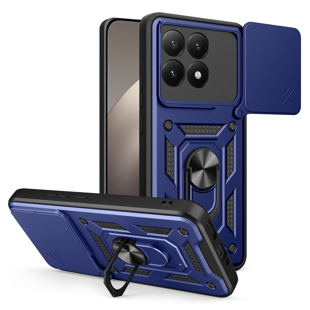 Etui na Xiaomi 15T, Techsuit, CamShield, Niebieskie