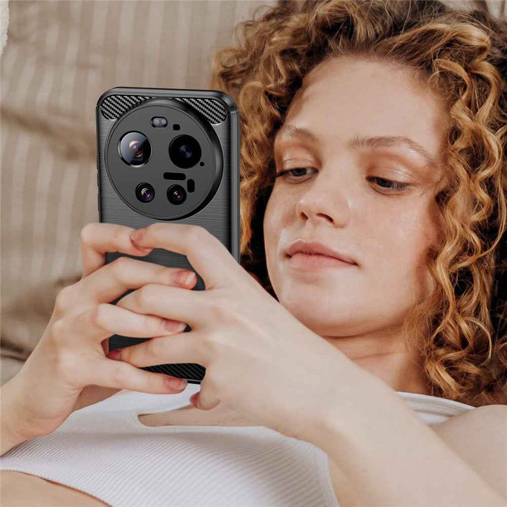 Etui na Xiaomi 17 Ultra, Techsuit, Carbon, Czarne