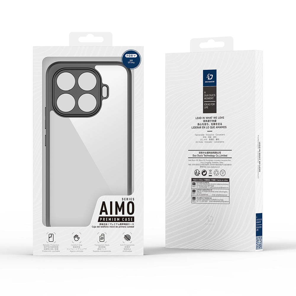 Case for Xiaomi 17T Pro, DUX DUCIS, Aimo, Black