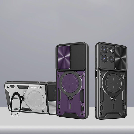 Etui na Xiaomi 17T Pro, Techsuit, CamGuard Pro, Różowo-Złoty