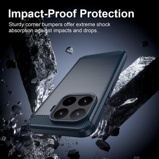 Etui na Xiaomi 17T Pro, Techsuit, Carbon, Niebieskie