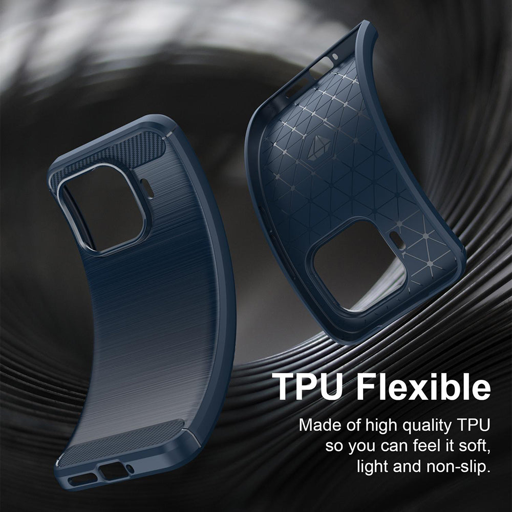 Case for Xiaomi 17T Pro, Techsuit, Carbon, Blue