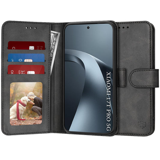 Etui na Xiaomi 17T Pro, Techsuit, Diary Book, czarne