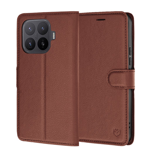 Etui na Xiaomi 17T Pro, Techsuit, Leather Folio, Brązowe