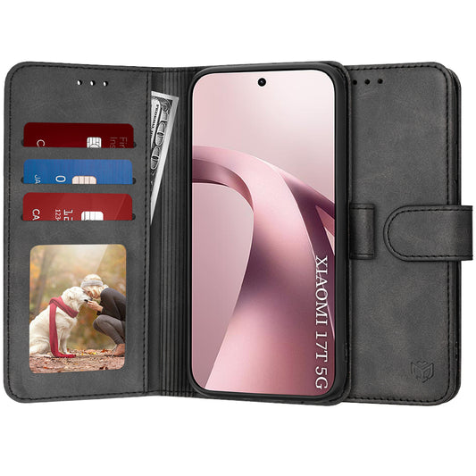 Etui na Xiaomi 17T, Techsuit, Diary Book, czarne
