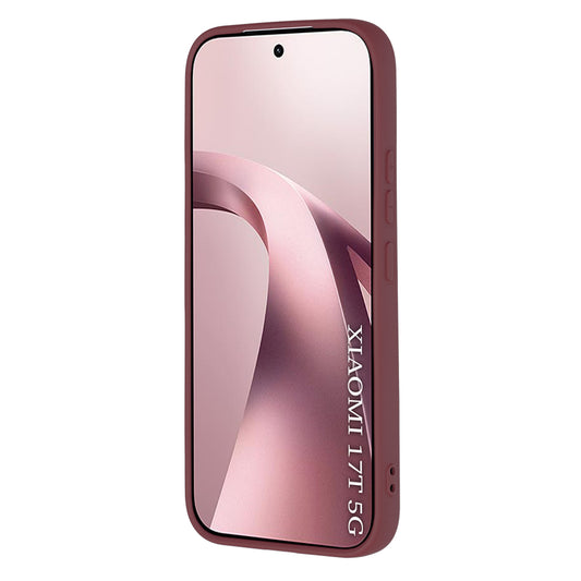 Etui na Xiaomi 17T, Techsuit, SoftFlex, Wiśniowy