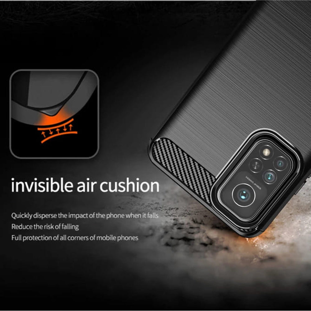 Etui na Xiaomi Mi 10T 5G / 10T Pro 5G, Techsuit, Carbon, Czarny