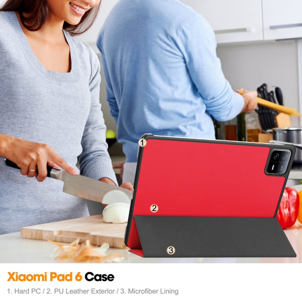 Etui na Xiaomi Pad 6 / 6 Pro, Techsuit, FoldPro, Czerwony