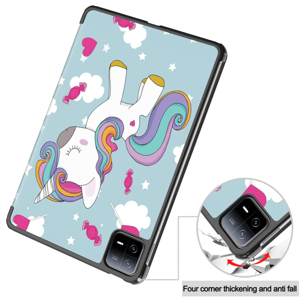 Etui na Xiaomi Pad 6 / 6 Pro, Techsuit, FoldPro Unicorn, Wielokolorowe