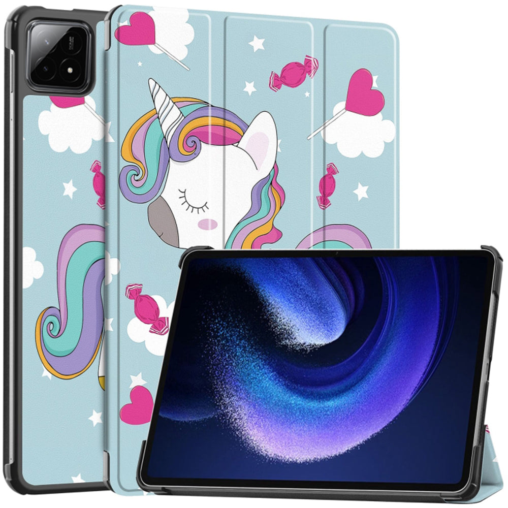 Etui na Xiaomi Pad 6S Pro 12.4, Techsuit, FoldPro Unicorn, Wielokolorowe