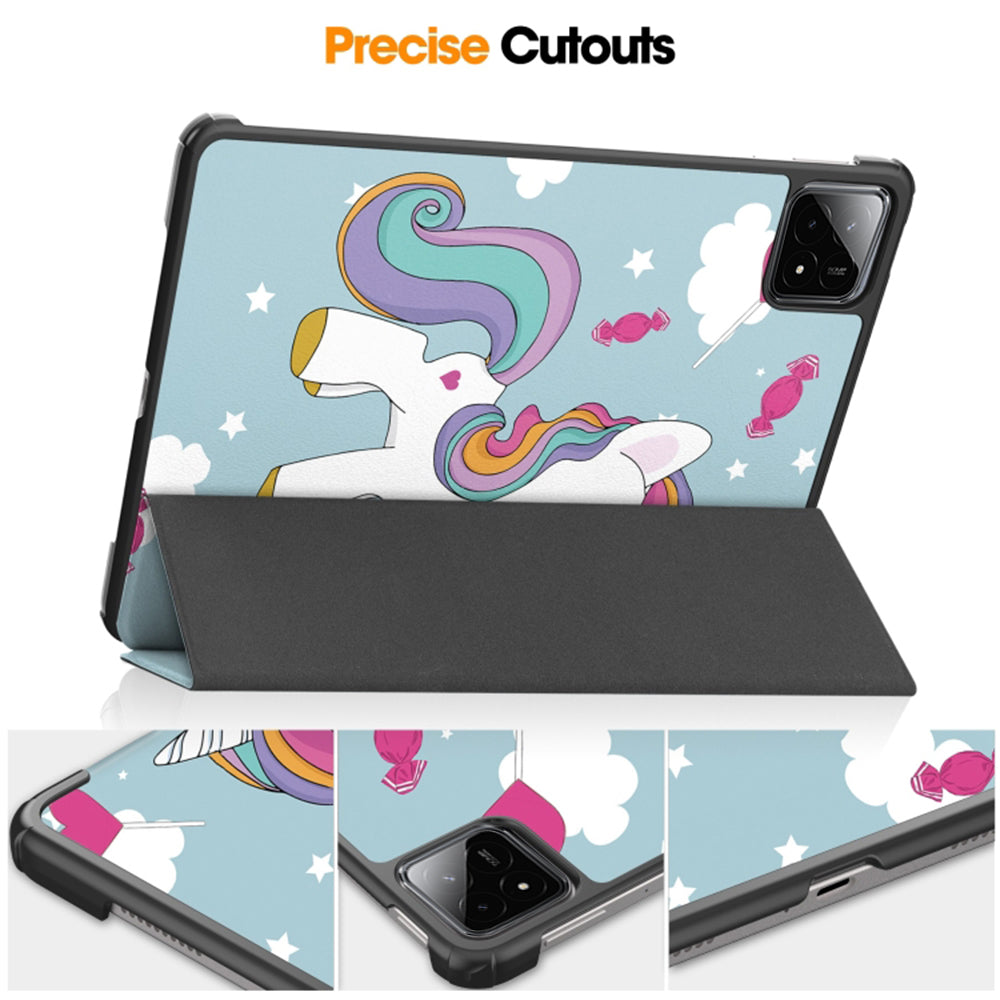 Etui na Xiaomi Pad 6S Pro 12.4, Techsuit, FoldPro Unicorn, Wielokolorowe