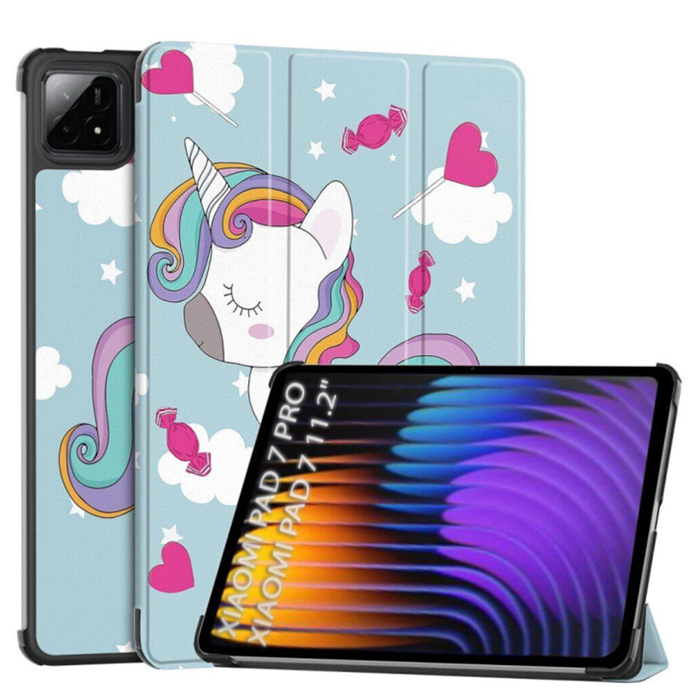 Etui na Xiaomi Pad 7 / 7 Pro, Techsuit, FoldPro Unicorn, Wielokolorowe