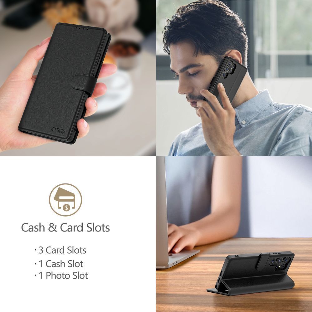 Etui na Xiaomi Poco F8 Pro, Tech-Protect, Wallet, Czarne