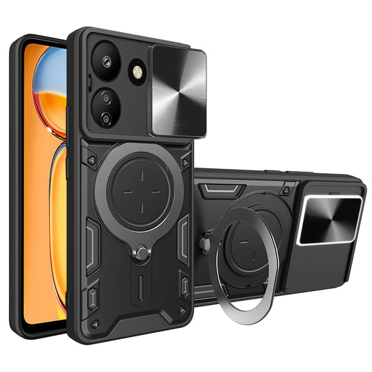 Etui na Xiaomi Poco C65 / Redmi 13C, Techsuit, CamGuard Pro, czarne