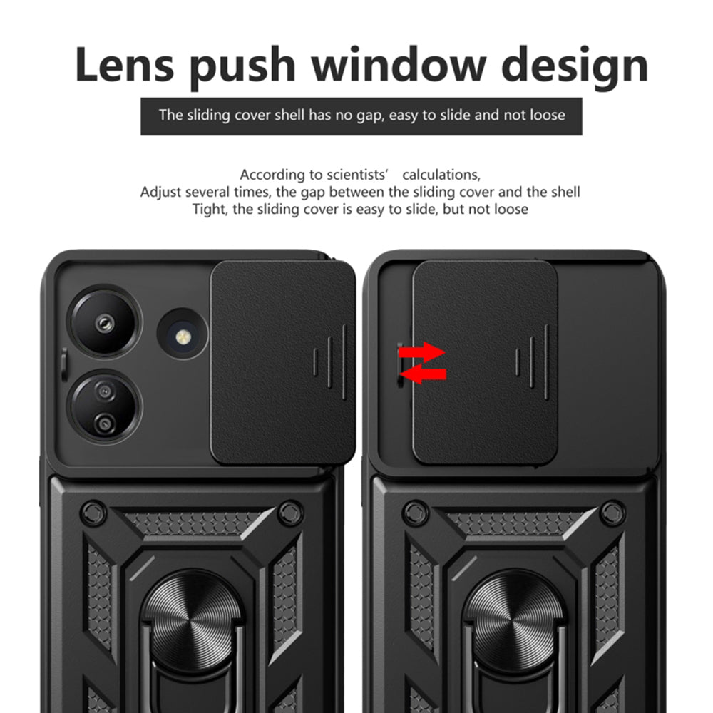 Etui na Xiaomi Poco C65 / Redmi 13C, Techsuit, CamShield, Czarny
