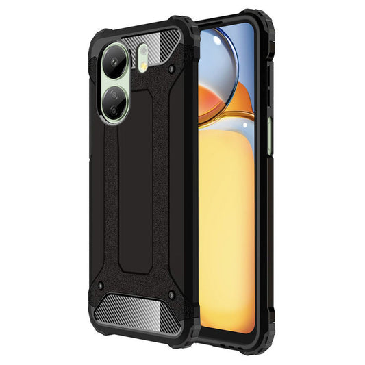 Etui na Xiaomi Poco C65 / Redmi 13C, Techsuit, Hybrid Armor, czarne