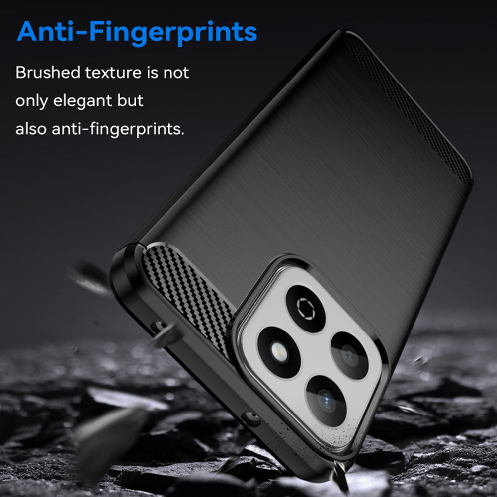 Etui na Xiaomi Poco C75 / Redmi 14C, Techsuit, Carbon, Niebieskie