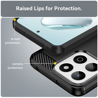 Etui na Xiaomi Poco C75 / Redmi 14C, Techsuit, Carbon, Niebieskie