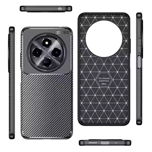 Etui do Xiaomi Poco C75 / Redmi 14C, Techsuit, CarbonFiber, czarne