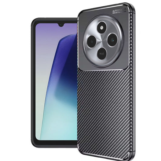 Etui do Xiaomi Poco C75 / Redmi 14C, Techsuit, CarbonFiber, czarne