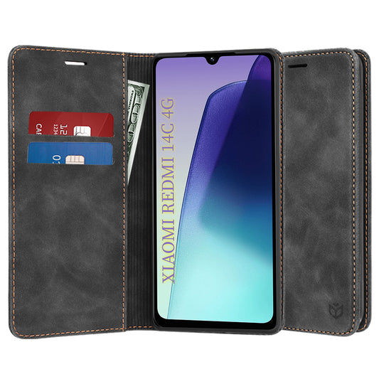 Etui na Xiaomi Poco C75 / Redmi 14C, Techsuit, Confy, Czarny