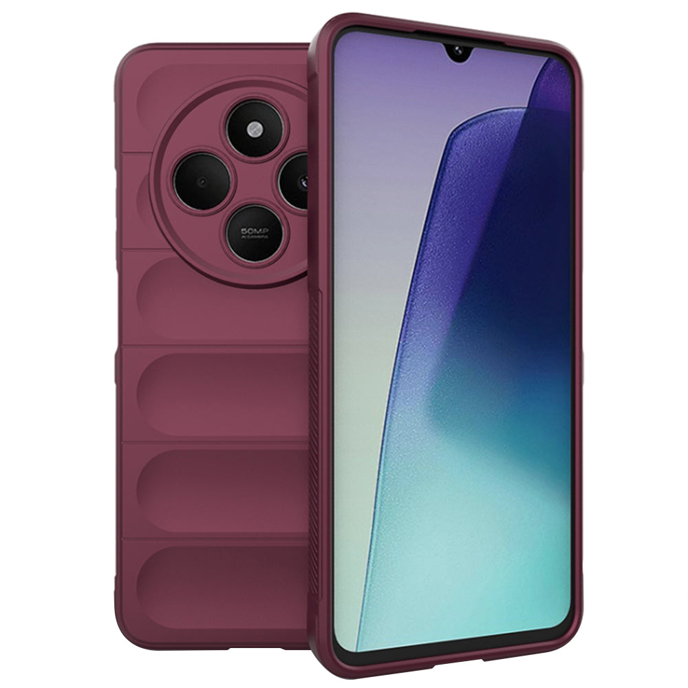 Etui na Xiaomi Poco C75 / Redmi 14C, Techsuit, Magic Shield, Wiśniowy