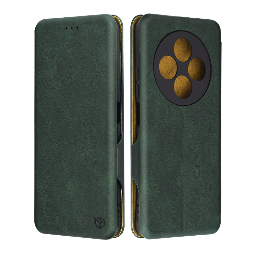 Etui na Xiaomi Poco C75 / Redmi 14C, Techsuit, Safe Wallet Plus, Zielony