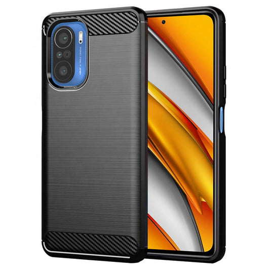Etui na Xiaomi Poco F3 / Mi 11i, Techsuit, Carbon, Czarny