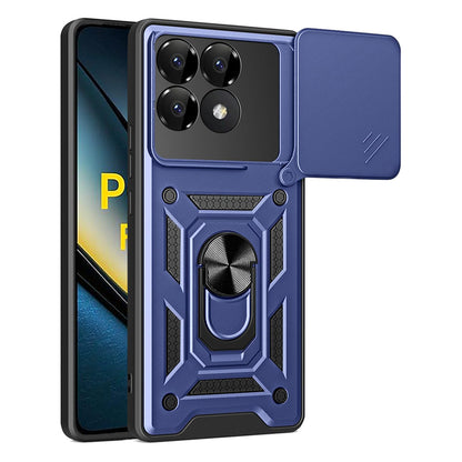 Etui na Xiaomi Poco F6 Pro, Techsuit, CamShield, Niebieskie
