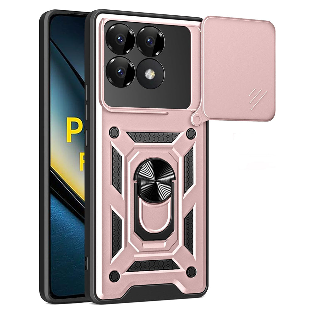 Etui na Xiaomi Poco F6 Pro, Techsuit, CamShield, Różowe