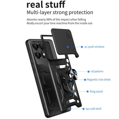 Etui na Xiaomi Poco F6 Pro, Techsuit, CamShield, Różowe