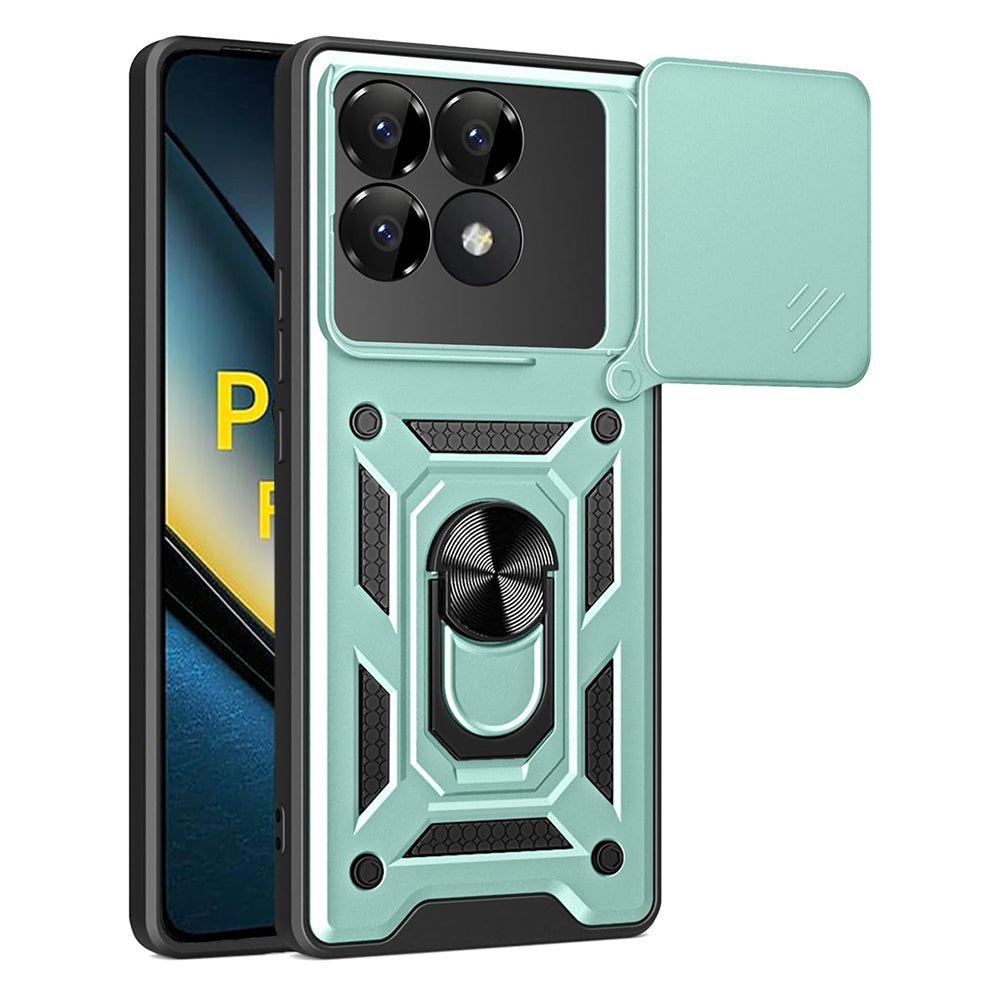 Etui na Xiaomi Poco F6 Pro, Techsuit, CamShield, Zielony