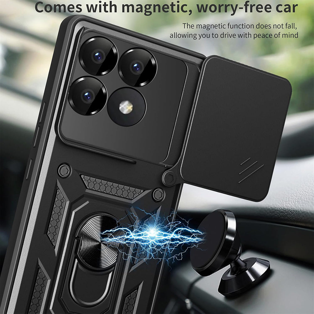 Etui na Xiaomi Poco F6 Pro, Techsuit, CamShield, Zielony